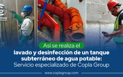 Así se realiza el lavado y desinfección de un tanque subterráneo de agua potable: Servicio especializado de Copla Group