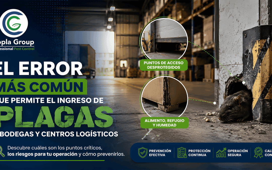 El error más común que permite el ingreso de plagas a bodegas y centros logísticos